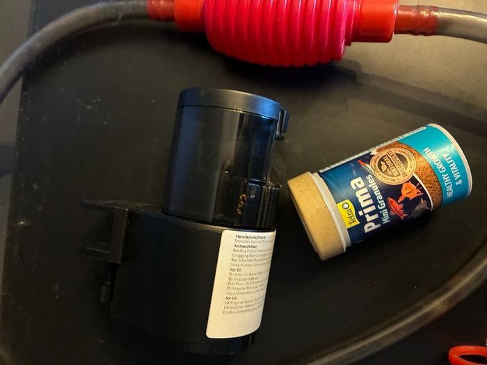 Fish food, smart feeder and pump
