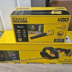 Stanley Fatmax V20 hedge trimmer kit and blower