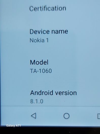 Nokia 1 Mobile Phone, Model TA-1060, 8GB, in excellent condition