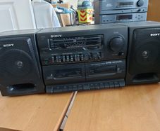 SONY Radio Cassette-Corder Model CFS-W455L, Radio, Dual Tape Deck and Line for externel CD Player, everything working great