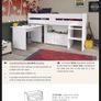 raised single bed with storage Image 2