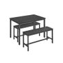 Dining table, kitchen table set, with 2 benches Image 8