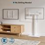 TV Floor Stand for 30-70 Inch LED LCD OLED Flat Curved TVs, Height Adjustable Tall Swivel Standing TV Stand, Universal Freestanding Floor Standing TV Stand Base up to 40kg, Max VESA 600x400mm Image 8