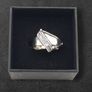 Vintage Brutalist 925 Sterling Silver Ring Image 2