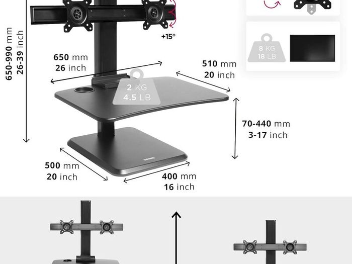 Duronic Stand Up Desk