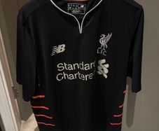 Official Liverpool black Jersey. 2016-2017 Away Kit