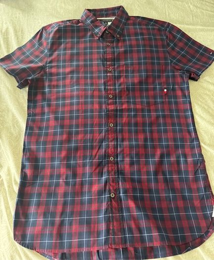 Tommy Hilfiger Red Plaid Shirt  XL