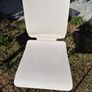 6 IKEA White Gilbert Dining Chairs for sale Image 8