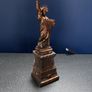 Old Statue of Liberty New York 8.25 Spelter Miniature Souvenir Building Copper Image 5