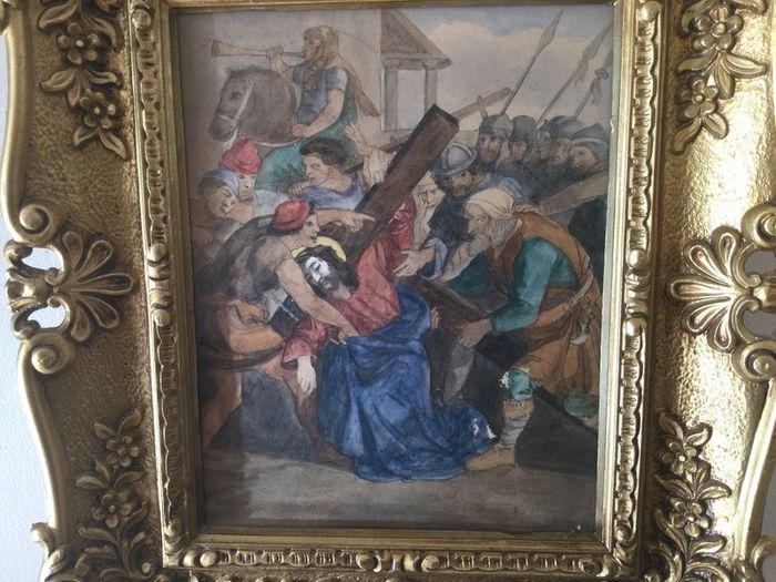 Art - Vintage Pen and Watercolour Wash.( Reduced)