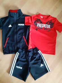 Adidas Predator Zip Up, Tshirt & Shorts