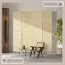 Room Divider, Freestanding Privacy Screen, 4 Panel Folding, 180 x 180cm, Natural Image 2