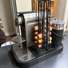 Nespresso coffee machine with milk frother
