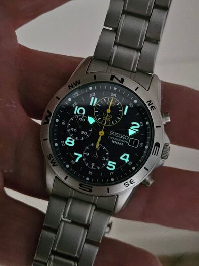 Watch Seiko Military Chronograph.