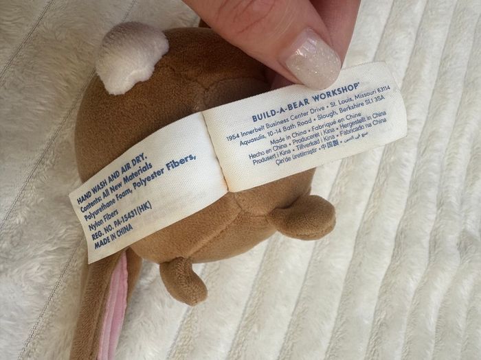 Build A Bear BAB Kabu Pawlette Kawaii Bunny Mini Plush Rabbit approx. 4" Used Please see photos
