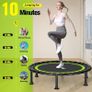 Foldable Mini Trampoline, 40''/48'' Rebounder Trampoline for Adults & Kids, 440lbs Capacity Indoor Fitness Workout Exercise Equipment' Image 8