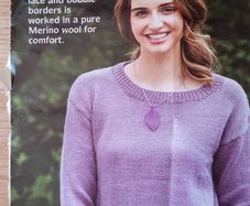 A Knitting Pattern - A Classic Sweater with Bobble Border - Read Carefully. - E