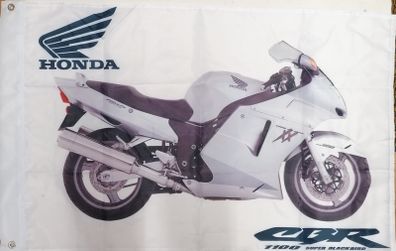 Honda CBR 1100 Super Blackbird Flag White.