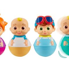 Cocomelon Weebles 4 Figure Pack, chunky moulded figures, JJ, moonbug, preschool imaginative play