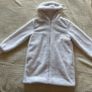 Girl's Dunnes white faux fur coat Age 10-11 Image 2