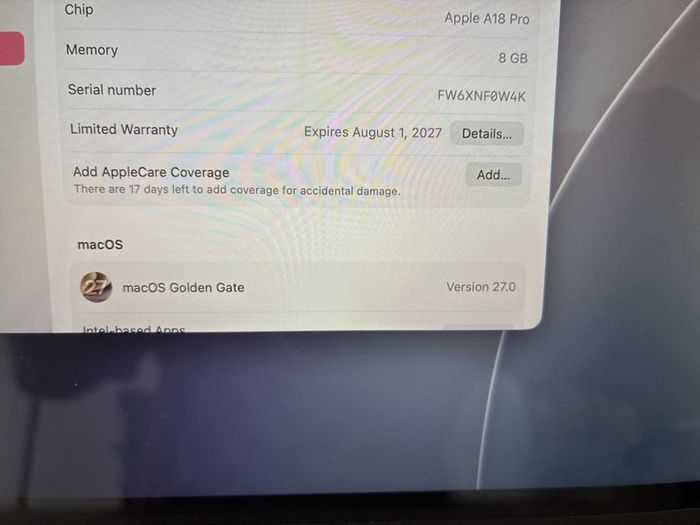 MacBook Neo 500g