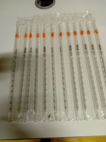 Graduated glass pipettes pack of 12