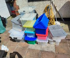 Mixed plastic boxes