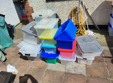 Mixed plastic boxes