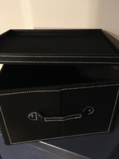Faux Leather Gift Storage BOX with Lid