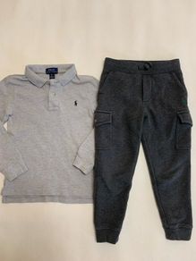 Ralph polo shirt and trousers 4yrs