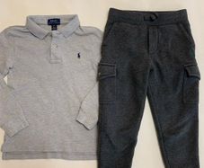 Ralph polo shirt and trousers 4yrs