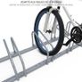 5 Bike Stand Floor or Wall mounted bike rack for garage Bicycle Parking rack Cycle Storage Locking Stand Image 2