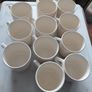 set of 19 French espresso cups Badonviller France Image 2