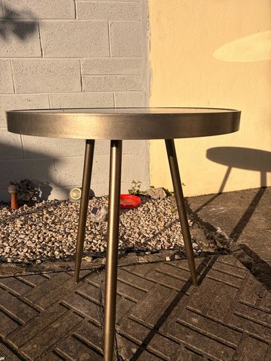 Gold table mirror top