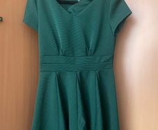 Sea green short dress