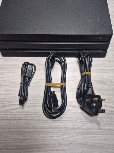 Sony PlayStation 4 Pro 1TB Black Console With Cables Controller Tested Working