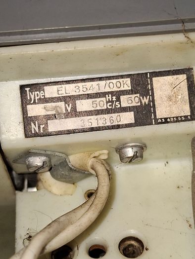 1960s Philips EL 3541 Vintage Reel-to-Reel Tape Recorder with cables Untested, Postage Available or Collection