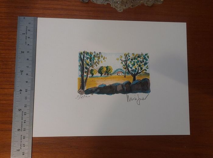 Fantastic Limited-Edition Hand-Signed Lithograph Print of a Caribbean Scene by the Renowned French Artist Alexandre Minguet (1937-1996), #937/1000
