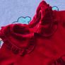 0-3m, With Tags Red Velour Dress with Collar Image 3
