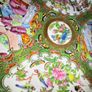 Set of 3 Antique 19th C. Chinese Export Rose Medallion Plates Image 8