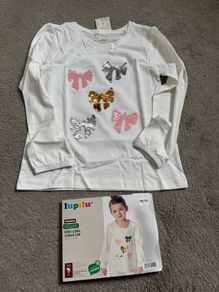 New girls long sleeve 110/116cm 4-6 years
