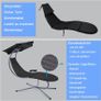 Floating Lounger with Adjustable Sun Canopy and Image 4