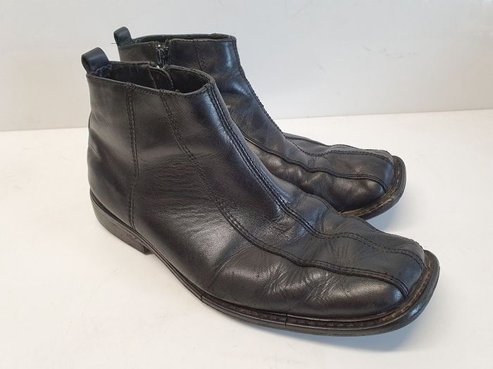 Barratts Black Leather Boots