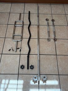Solid Steel Gym Weightlifting Bars, CHEAP!!! All Solid Steel, Rated To Hold 100KG Each!!