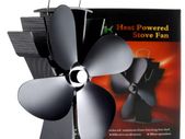 Powerful 4 Blade Stove Fan For Log/Coal Burners. Only 187MM High