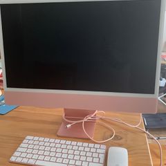 Apple iMac 2021 M1 24inch 8GB SSD 8-Core CPU 256gb capacity Rose Apple plus accessories