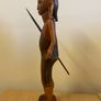 Vintage Ethnic African tribal warrior figure. Image 2