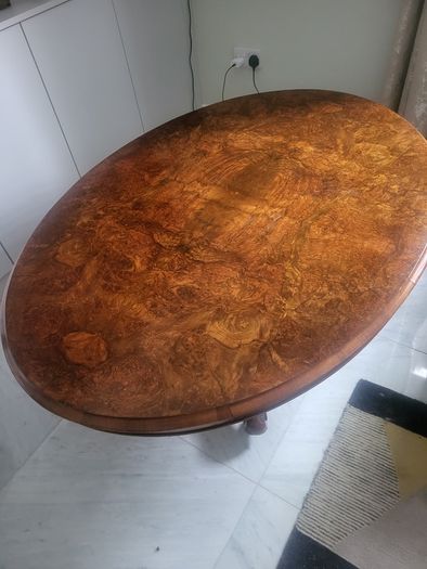Burr Wood Occasional Table