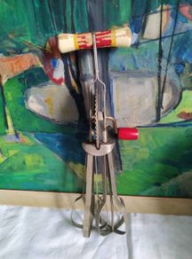 skyline, vintage mixer, vintage egg beater, hand whisk