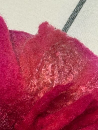 Bright Pink Felt Brooch